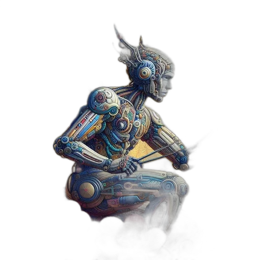 robot, creature, mask, jewelry transparent PNG cut-out