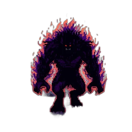 creature, dragon, hair, staff transparent PNG cut-out