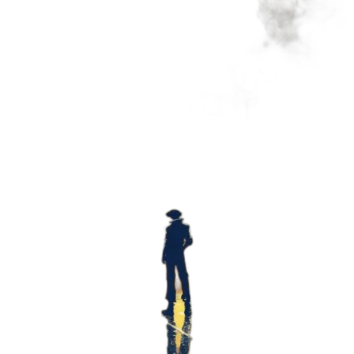 hat, robot, staff, jacket transparent PNG cut-out
