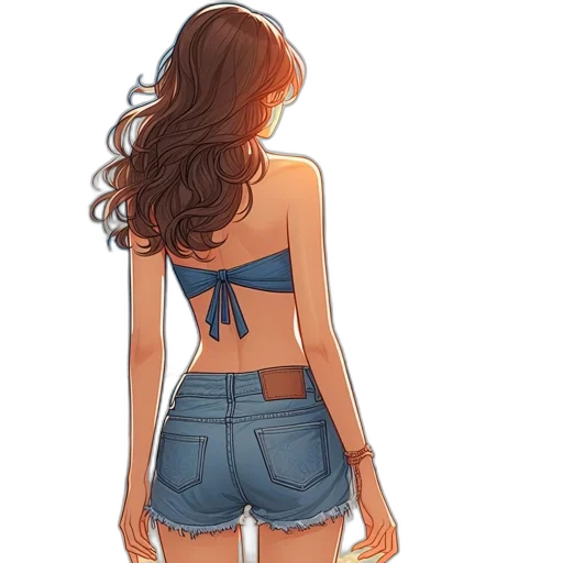 dress, jacket, jewelry, hair transparent PNG cut-out