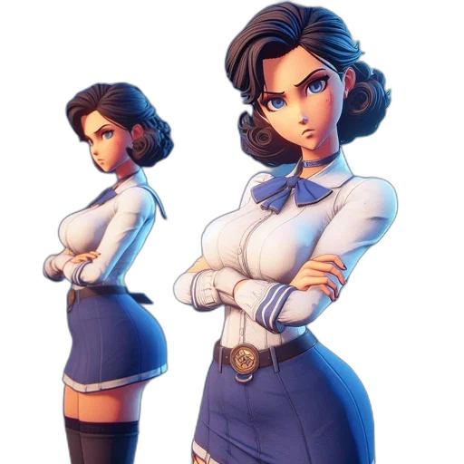 dress, staff, jacket, weapon transparent PNG cut-out