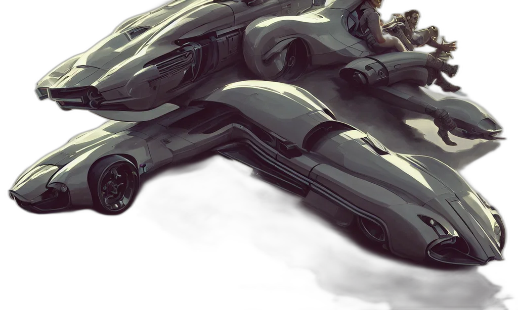 weapon, robot, car, concept art transparent PNG cut-out