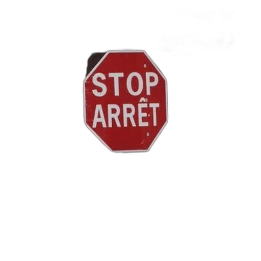 staff, stop, sign, both transparent PNG cut-out