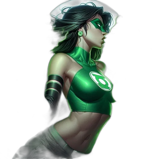 comic book art, concept art, fantasy art, cyberpunk transparent PNG cut-out
