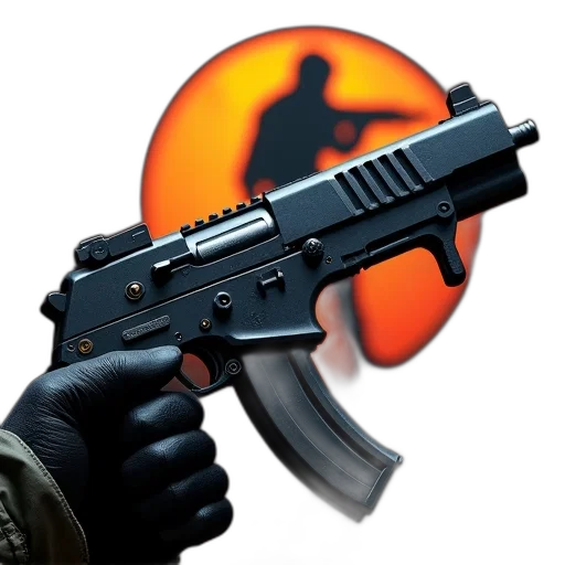 weapon, concept art, 3d render, pixel art transparent PNG cut-out