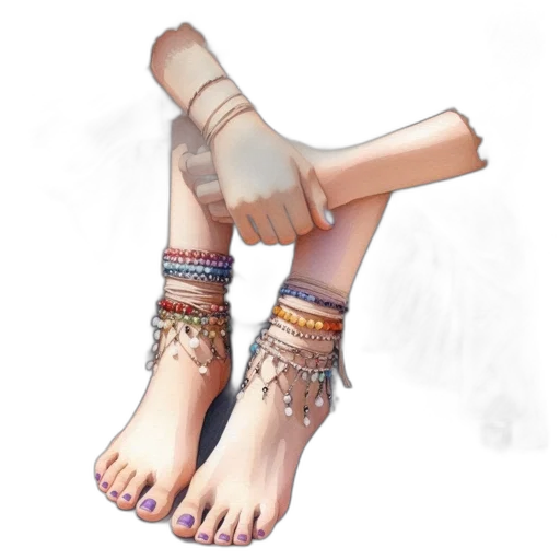 jewelry, shoes, staff, 3d render transparent PNG cut-out