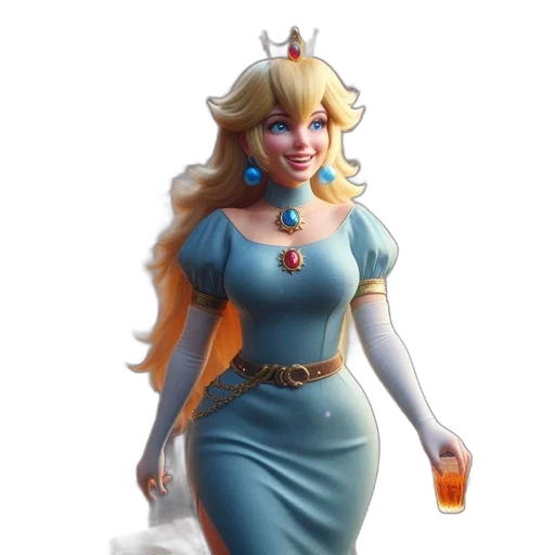dress, crown, staff, concept art transparent PNG cut-out