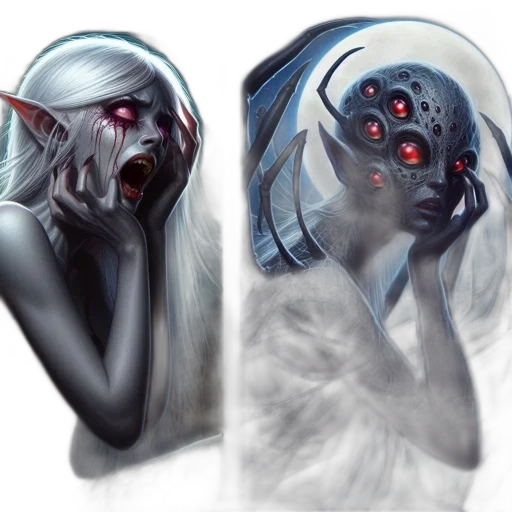mask, face, creature, concept art transparent PNG cut-out
