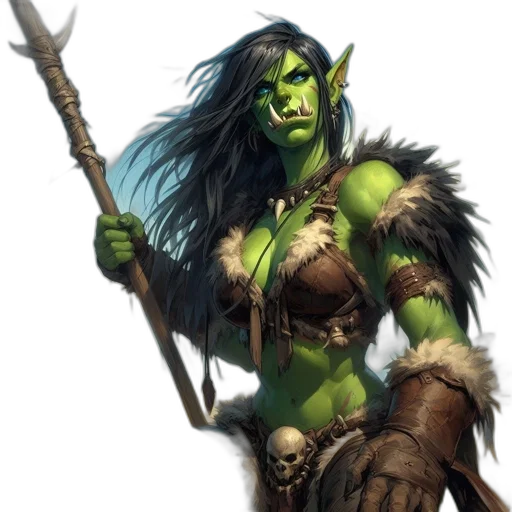 staff, fantasy art, concept art, comic book art transparent PNG cut-out