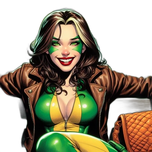 comic book art, concept art, green, image transparent PNG cut-out