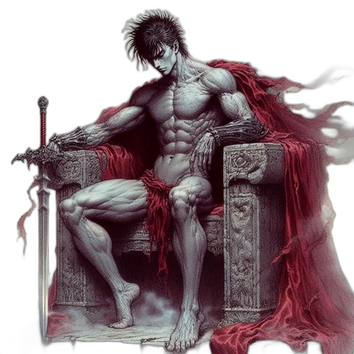 sword, fantasy art, concept art, comic book art transparent PNG cut-out