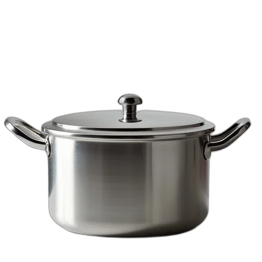 food, 3d render, stainless, steel transparent PNG cut-out