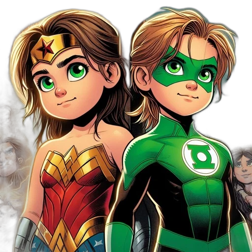 comic book art, cartoon, concept art, 3d render transparent PNG cut-out