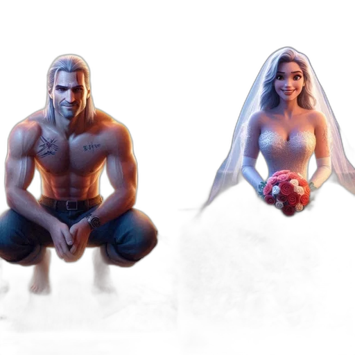 concept art, fantasy art, 3d render, comic book art transparent PNG cut-out