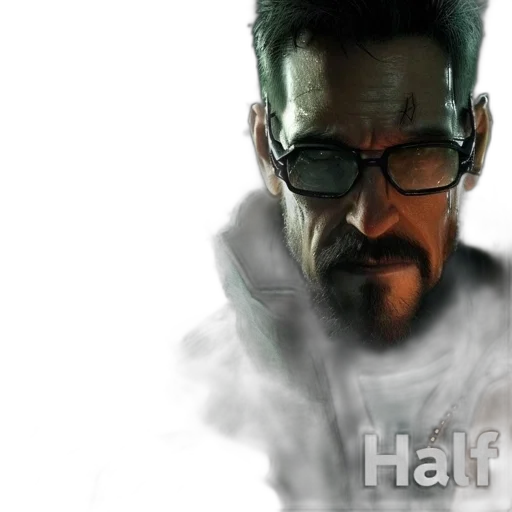 face, concept art, cyberpunk, comic book art transparent PNG cut-out