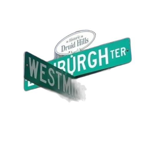 street, signs, edinburgh, ter transparent PNG cut-out
