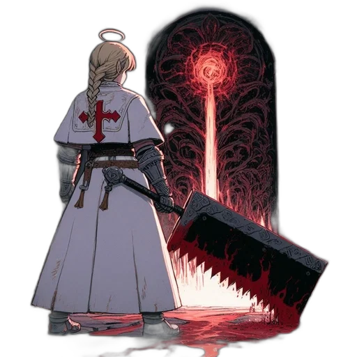 sword, weapon, staff, creature transparent PNG cut-out
