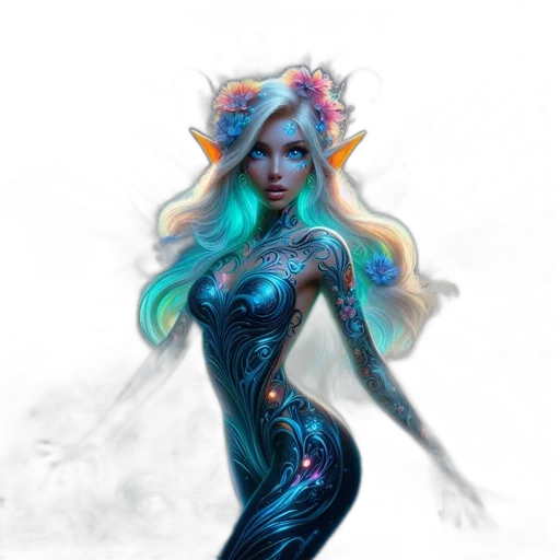 dress, fantasy art, concept art, comic book art transparent PNG cut-out