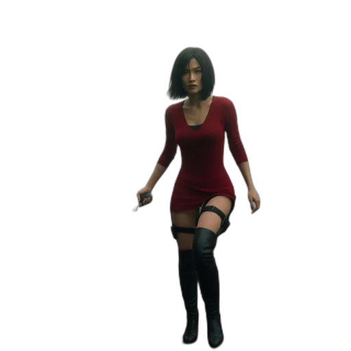 dress, 3d render, concept art, pixel art transparent PNG cut-out