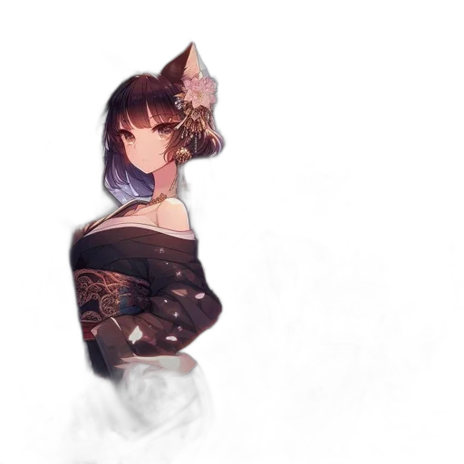 mask, dress, staff, dragon transparent PNG cut-out