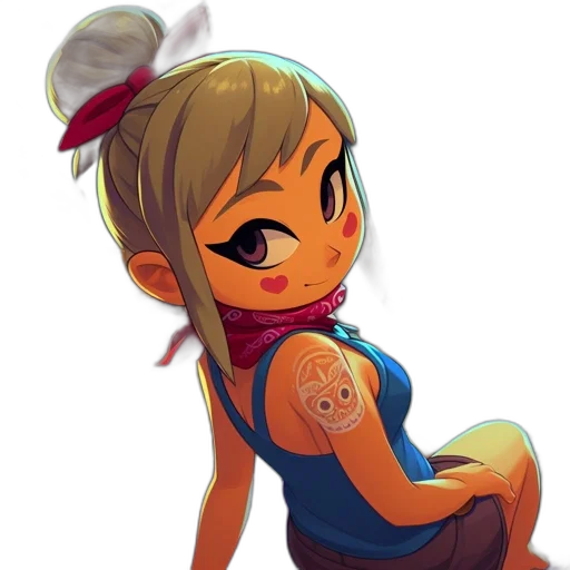 dress, staff, concept art, cartoon transparent PNG cut-out