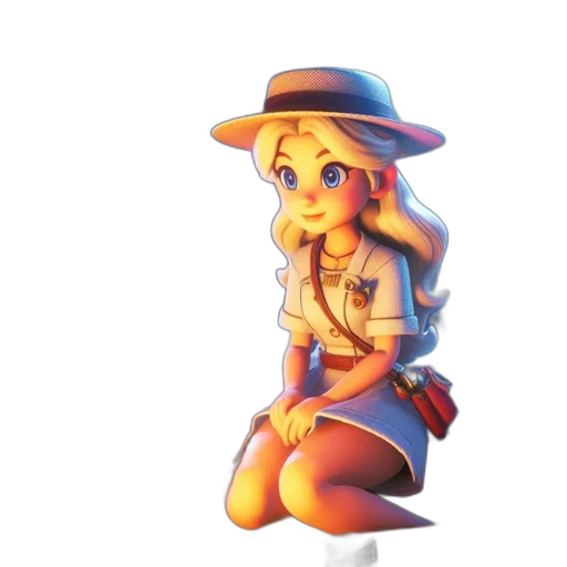 hat, staff, dress, face transparent PNG cut-out
