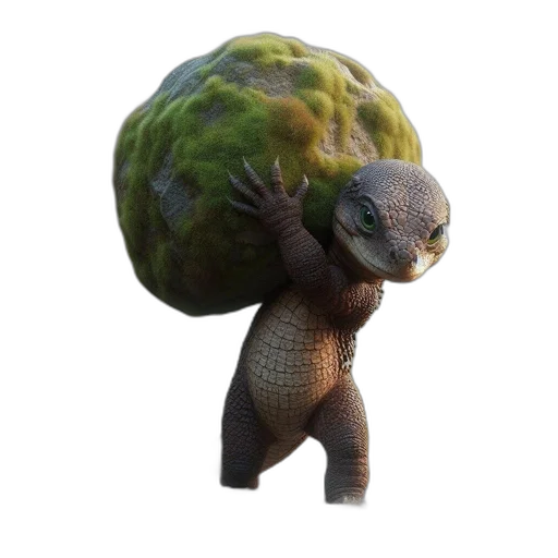creature, animal, hat, tree transparent PNG cut-out