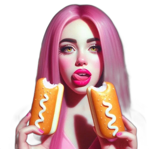food, dress, face, concept art transparent PNG cut-out