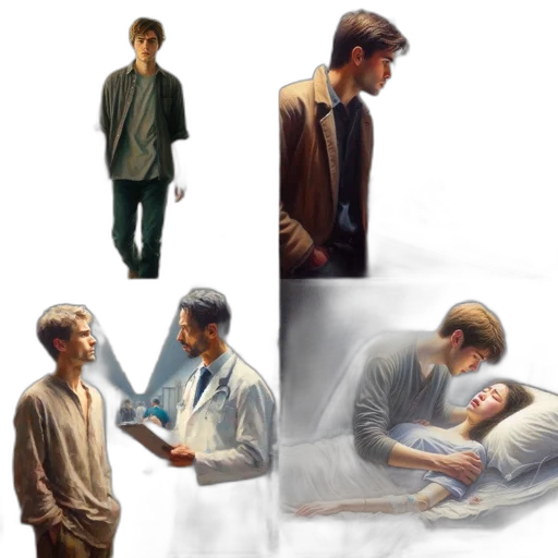 jacket, concept art, oil painting, photorealistic transparent PNG cut-out