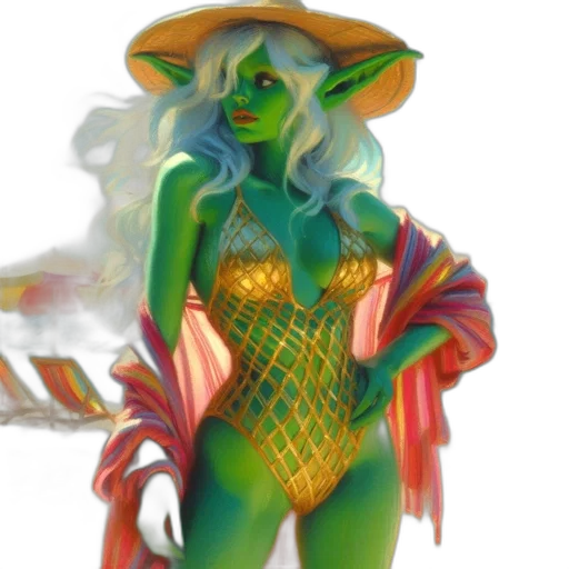 fantasy art, concept art, comic book art, 3d render transparent PNG cut-out