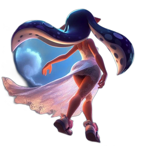 dress, creature, concept art, fantasy art transparent PNG cut-out