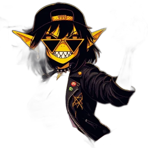 mask, hat, jacket, pixel art transparent PNG cut-out