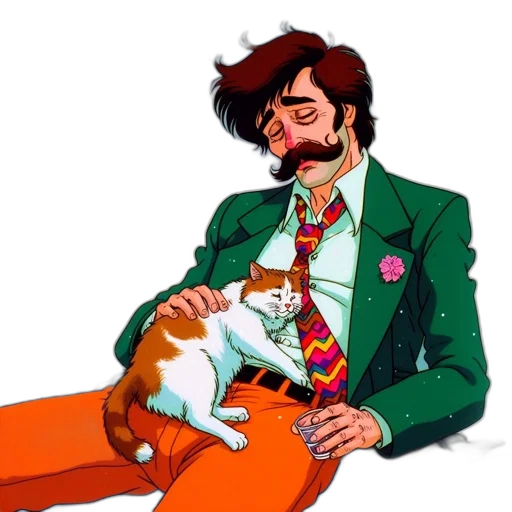 jacket, animal, watercolor, cartoon transparent PNG cut-out