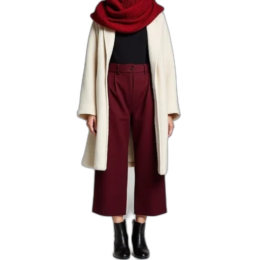 jacket, dark, red, monochrome transparent PNG cut-out