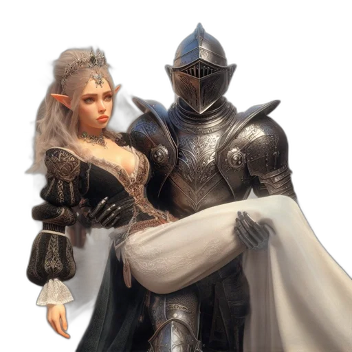 sword, dress, crown, weapon transparent PNG cut-out