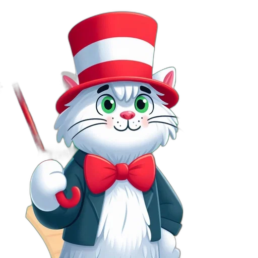 staff, hat, animal, cartoon transparent PNG cut-out