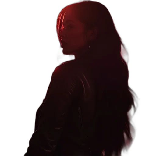 jacket, hair, face, staff transparent PNG cut-out