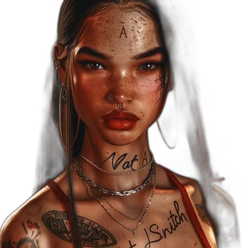 jewelry, face, dress, concept art transparent PNG cut-out