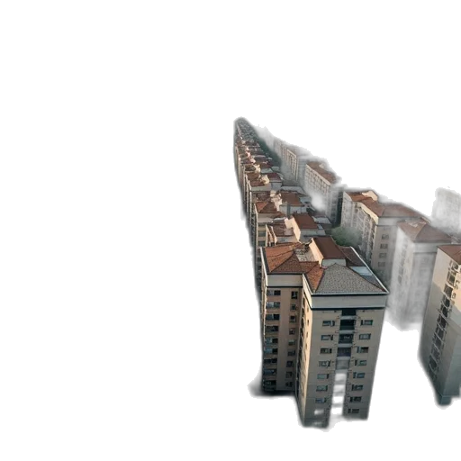building, 3d render, concept art, photorealistic transparent PNG cut-out