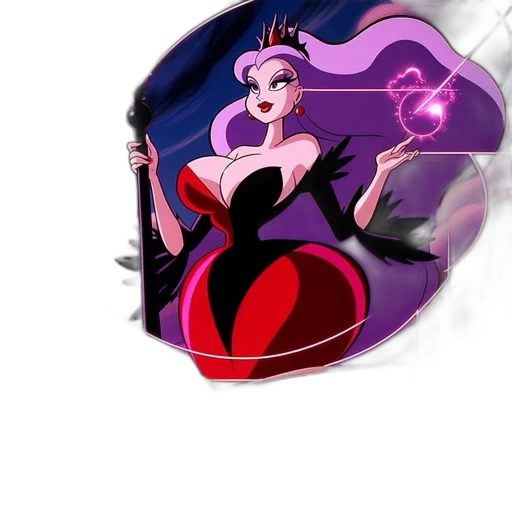 dress, crown, jewelry, staff transparent PNG cut-out