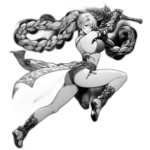 weapon, sword, staff, comic book art transparent PNG cut-out