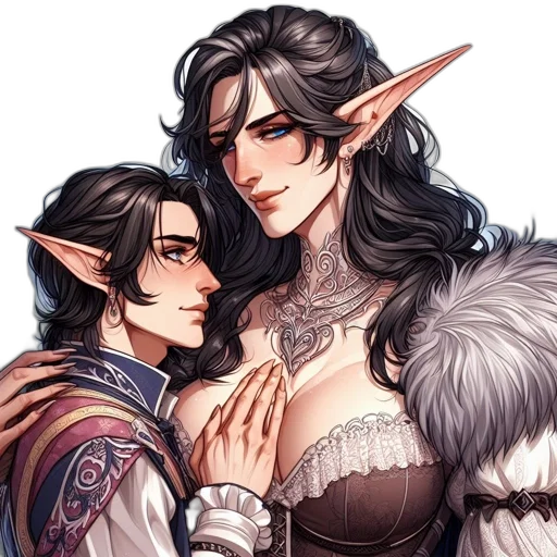 fantasy art, concept art, watercolor, pixel art transparent PNG cut-out