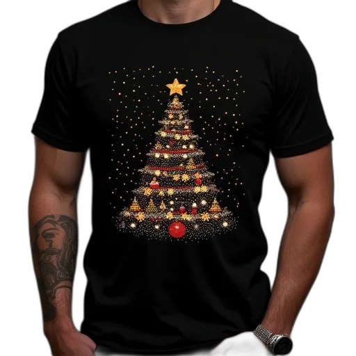 tree, 3d render, black, shirt transparent PNG cut-out
