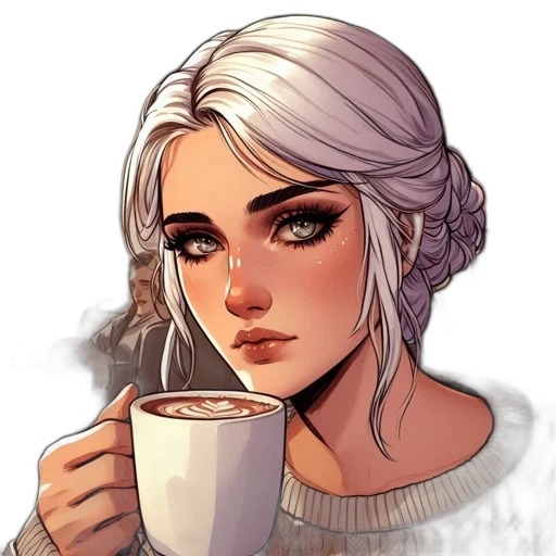 face, fantasy art, pixel art, concept art transparent PNG cut-out
