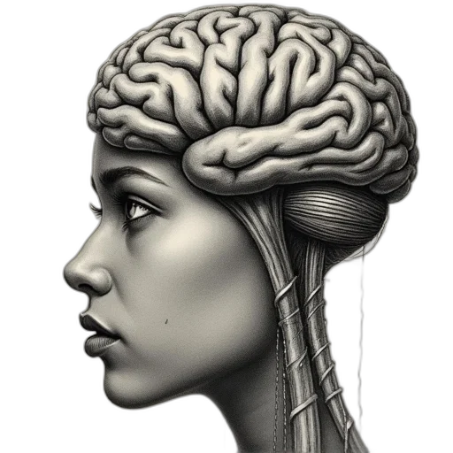 crown, face, robot, hair transparent PNG cut-out