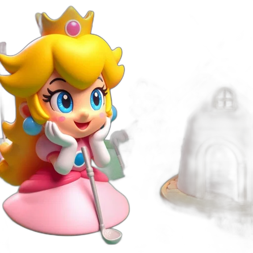 crown, dress, 3d render, concept art transparent PNG cut-out