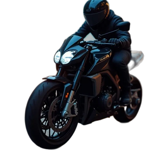 3d render, concept art, photorealistic, motorcycle transparent PNG cut-out