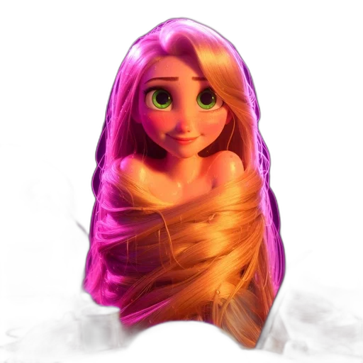 dress, face, hair, crown transparent PNG cut-out