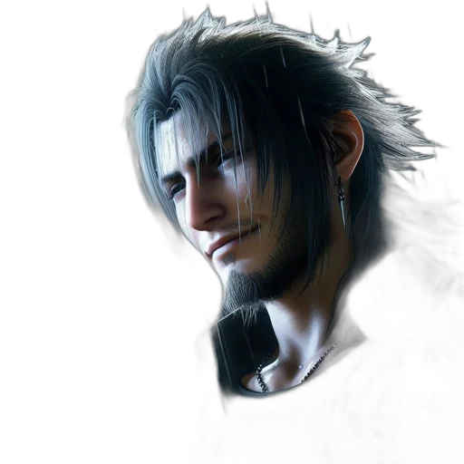 face, dragon, hair, photorealistic transparent PNG cut-out
