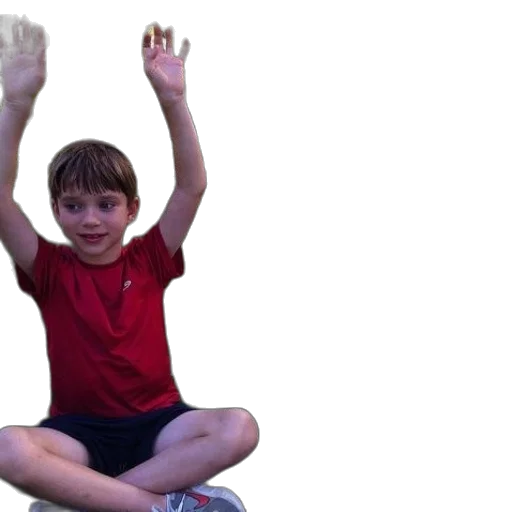 3d render, two, boys, sit transparent PNG cut-out